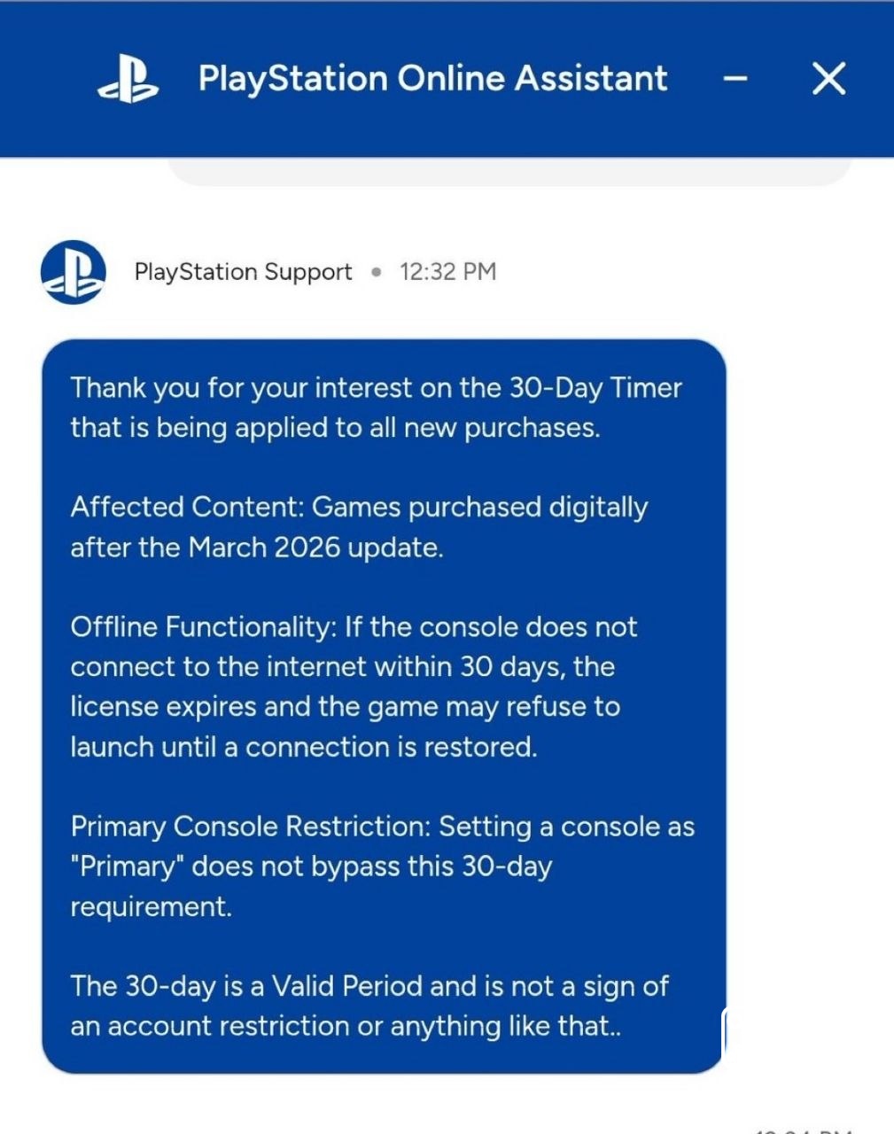 It looks like the recent rumor about game licenses on PlayStation is true. Sony support has confirmed that after purchas...
