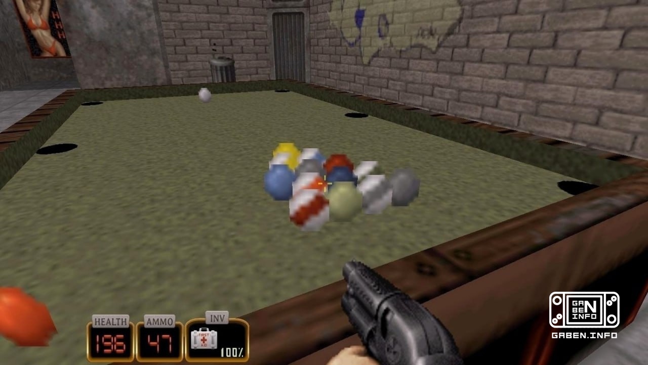 Billiards in Duke Nukem 3D (1996)