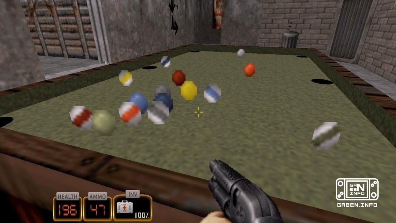Billiards in Duke Nukem 3D (1996)