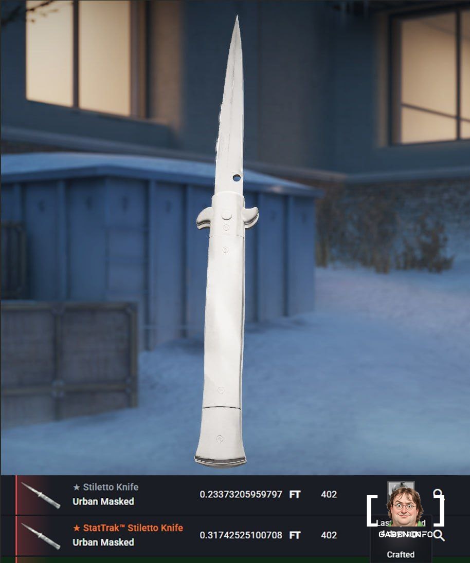 The screenshot shows not another CS2 bug, but a real existing pattern! The Urban Disguise skin consists of gray and whit...