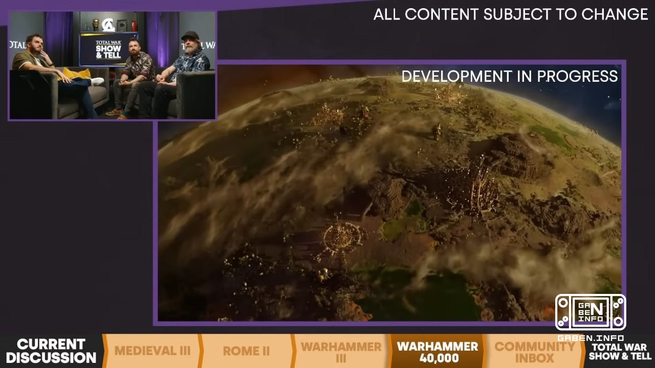 Planets in Total War: WARHAMMER 40,000 Each planet in the game will have its own detailed model that can be rotated from...