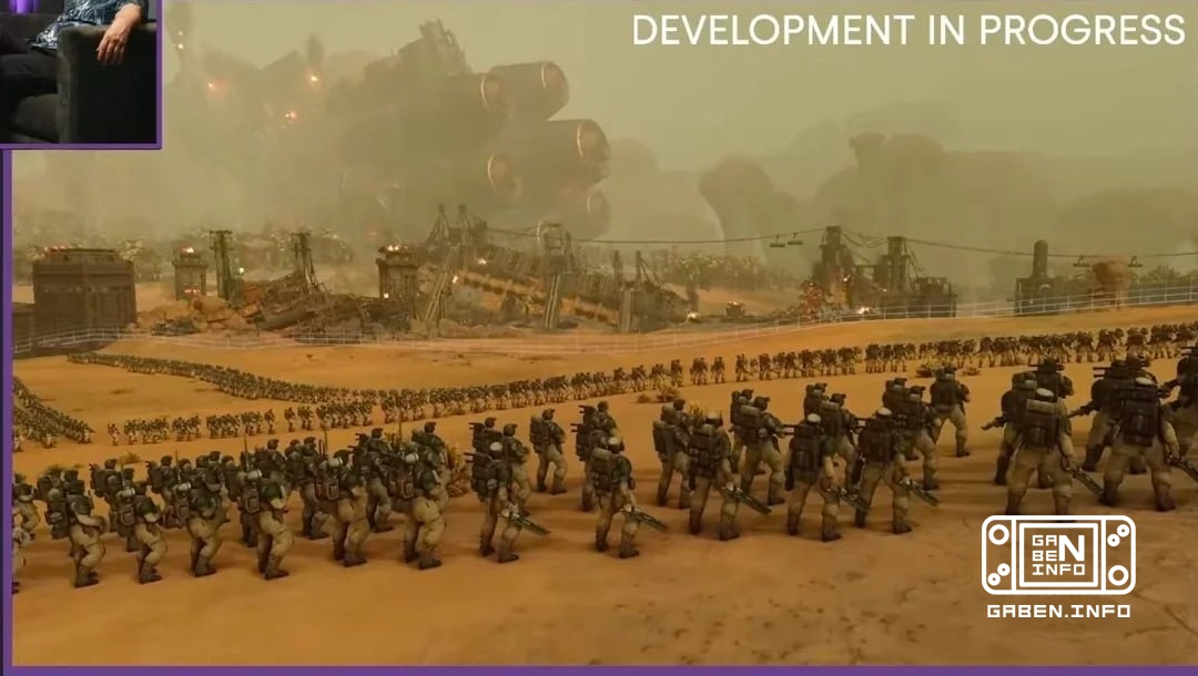 The orderly ranks of the Astra Militarium in Total War: WARHAMMER 40,000 @strategycon
