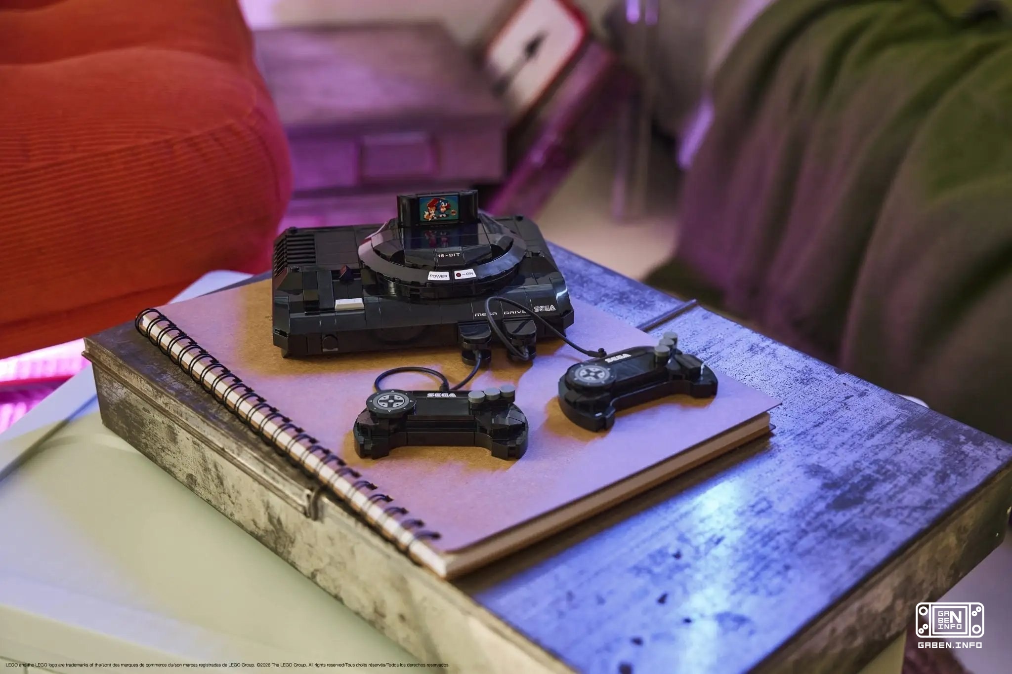 LEGO will release a Sega Genesis set on June 1. The $40 set includes a console with two gamepads, a cartridge with a sec...