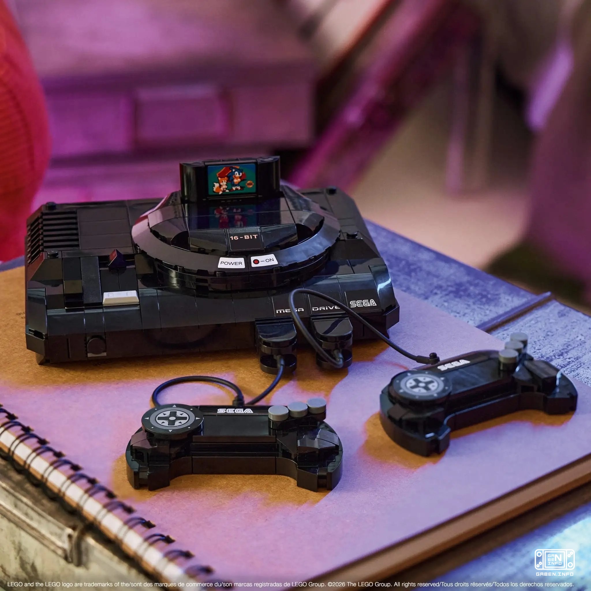 LEGO will release a Sega Genesis set on June 1. The $40 set includes a console with two gamepads, a cartridge with a sec...