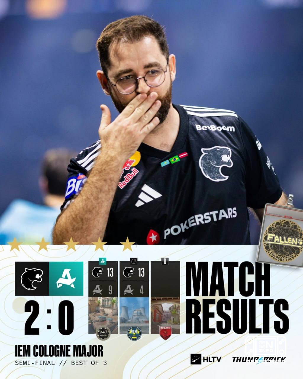 🇧🇷 FURIA сыграет в финале IEM Cologne Major.