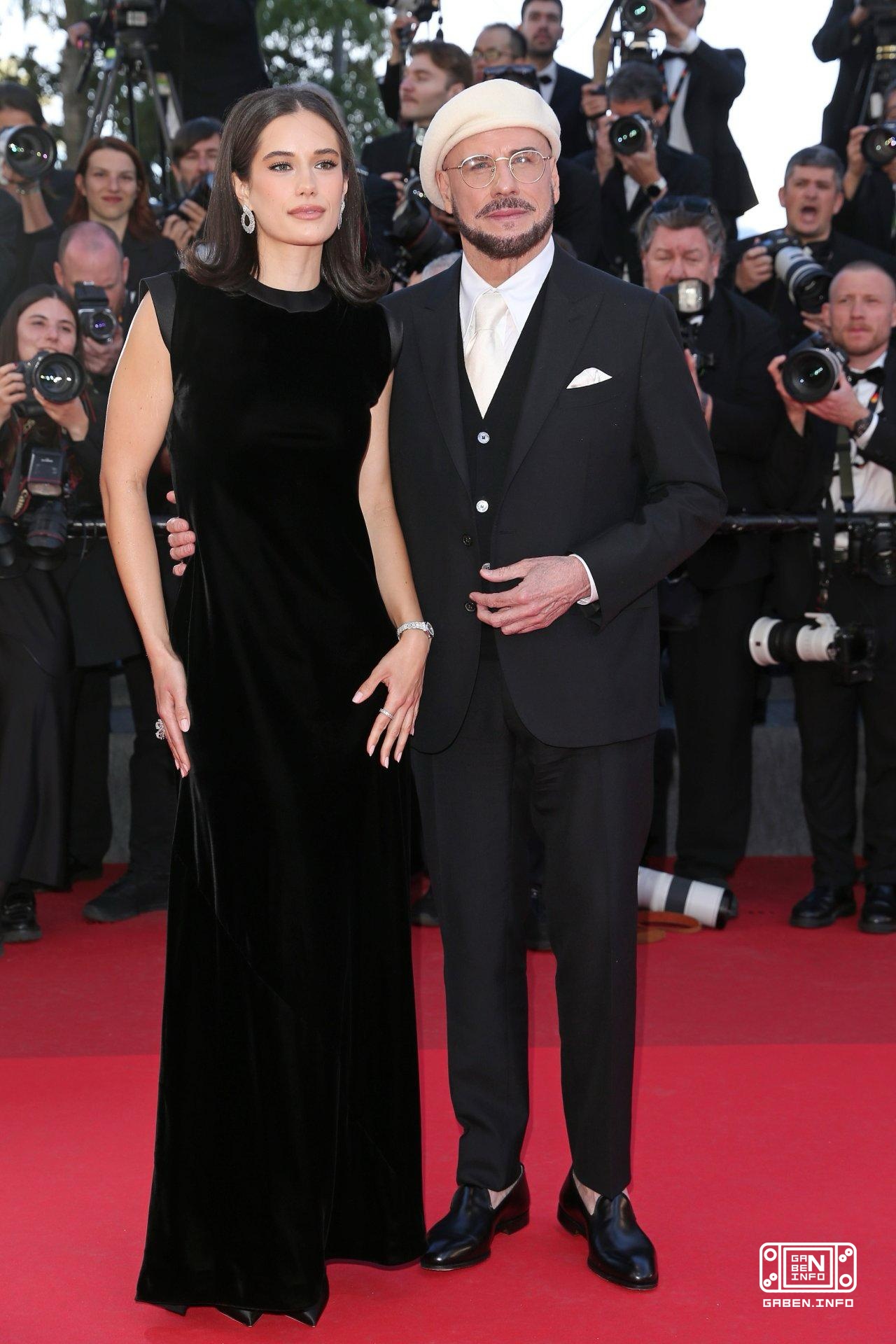 Photos of 72-year-old John Travolta, who attended the Cannes Film Festival with his directorial debut, the film “Propell...