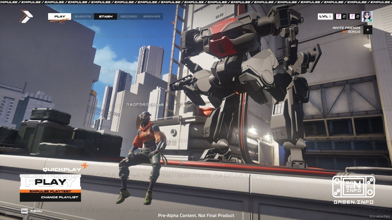 RUMOR FROM ANAL.DEPARTMENTS: Empulse main menu from pre-alpha According to a subscriber, the game itself feels like a sl...