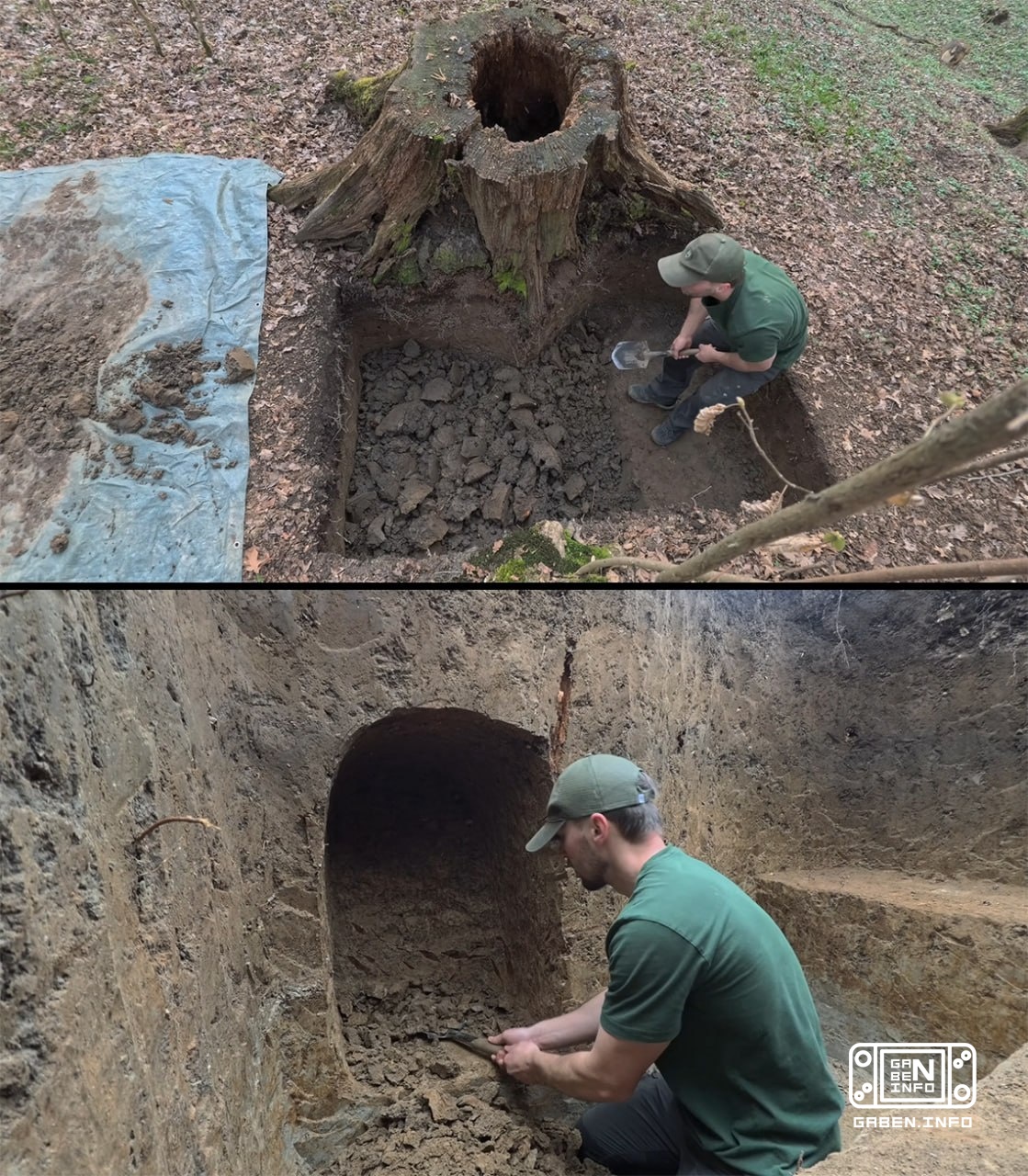 The guy went deep into the forest and built a stealth dugout there so he could quietly play PlayStation 5 while drinking...