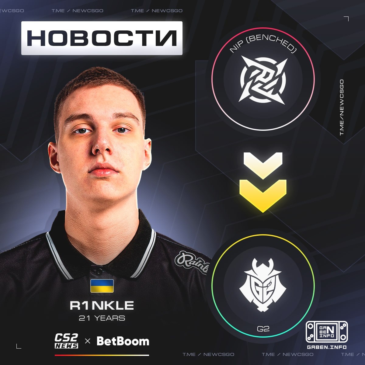 ⚡️ r1nkle adalah penembak jitu baru 🇪л G2, secara resmi.— 🇧🇩 huNter- — Sudan Selatan — 🇮🇱 HeavyGod — 🇮🇱 NertZ — 🇫🇮 sAw (...