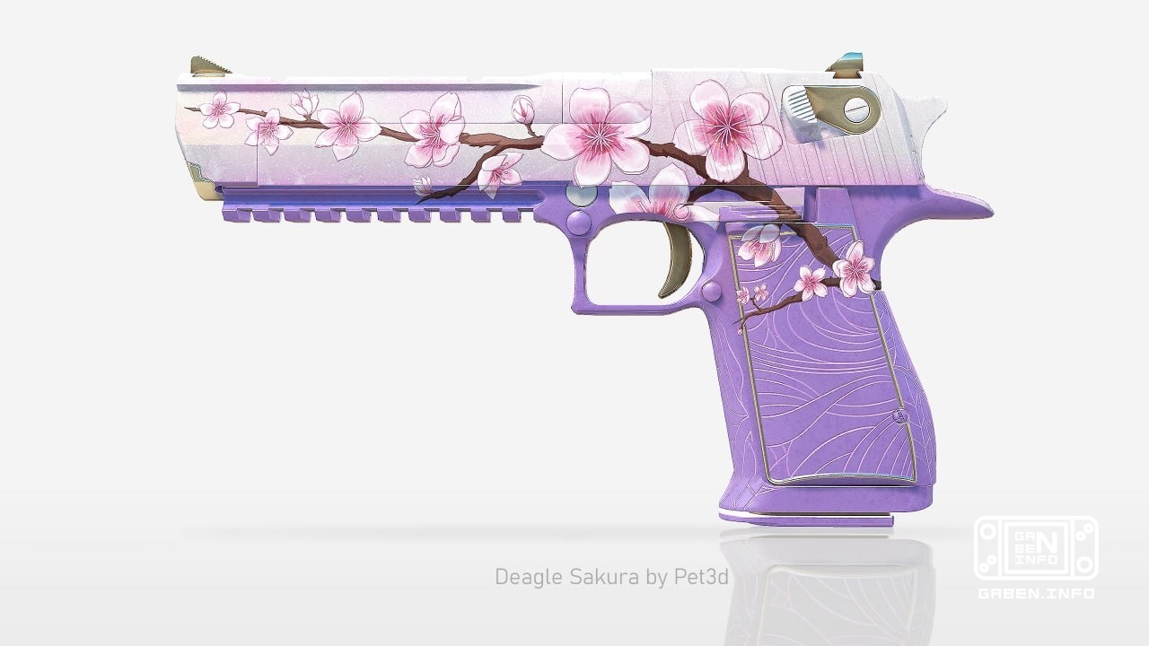 🇯🇵 Desert Eagle “Sakura” - skin from Workshop 🔫CS2 A skin for Deagle with a Japanese vibe in soft purple-pink tones appe...