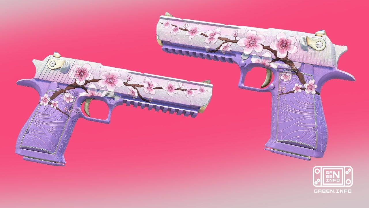 🇯🇵 Desert Eagle “Sakura” - skin from Workshop 🔫CS2 A skin for Deagle with a Japanese vibe in soft purple-pink tones appe...