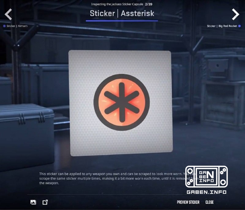 😐 Стикер с АНУСОМ добавили в CS2 Изначально стикер задумывался как «Asterisk» — в лингвистике и компьютерной грамотности...