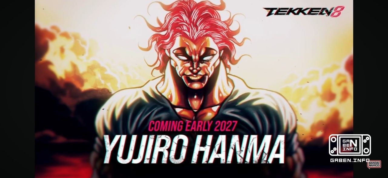 Yujiro Hanma from Baki will appear in Tekken 8 in early 2027. Finally, a worthy opponent for Kazuya Mishima!