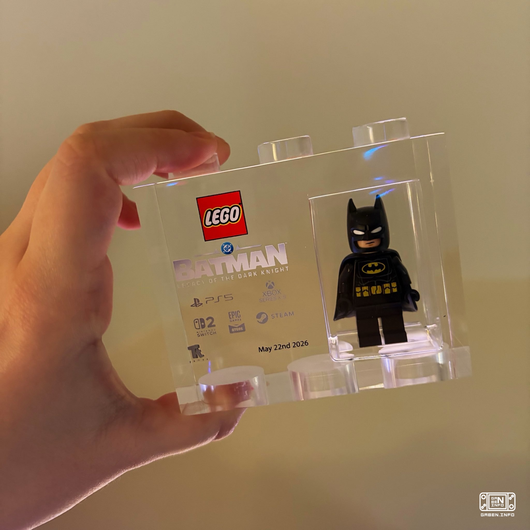 All developers of LEGO Batman: Legacy of the Dark Knight were given a special trophy with a mini-figure of Batman. We ho...