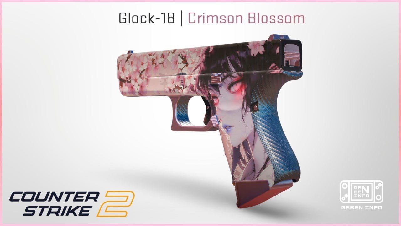 Anime stork😍 In the Steam workshop, perhaps one of the most delicate and at the same time deadly skins appeared - Glock-...