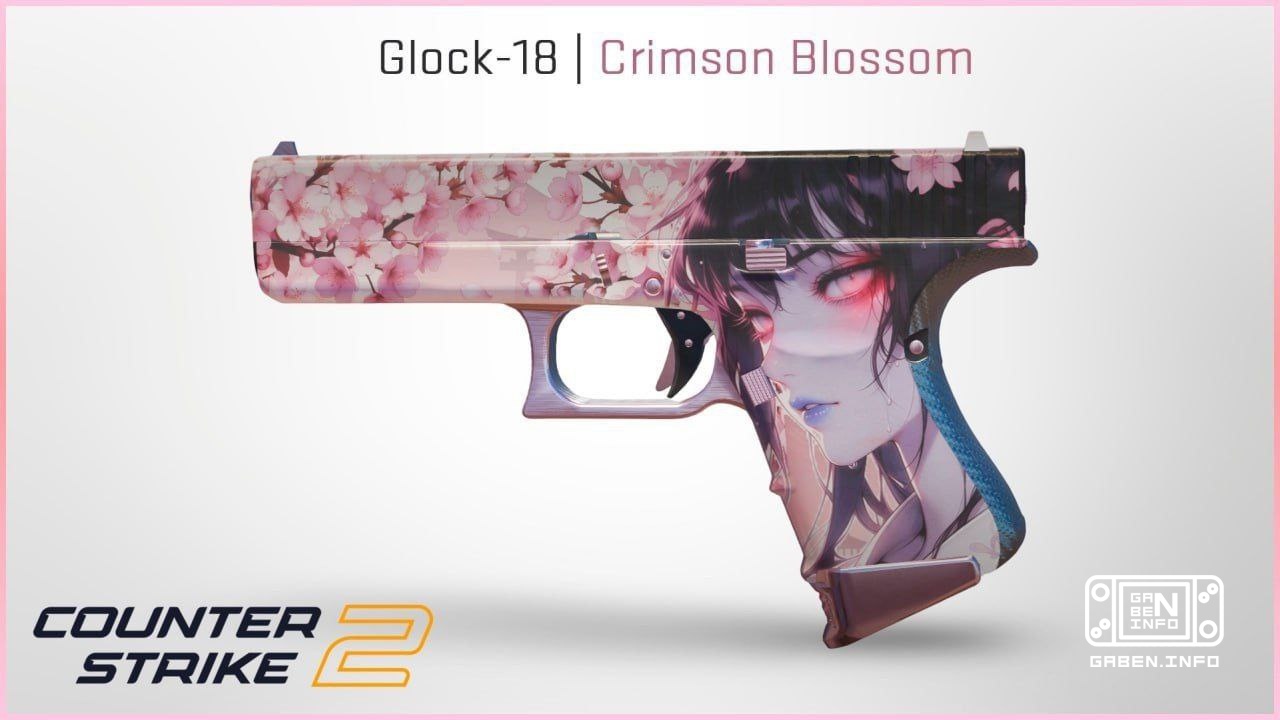 Anime stork😍 In the Steam workshop, perhaps one of the most delicate and at the same time deadly skins appeared - Glock-...