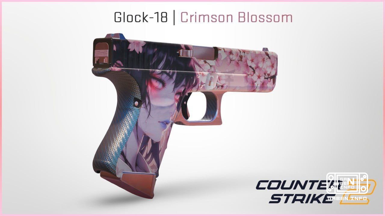 Anime stork😍 In the Steam workshop, perhaps one of the most delicate and at the same time deadly skins appeared - Glock-...