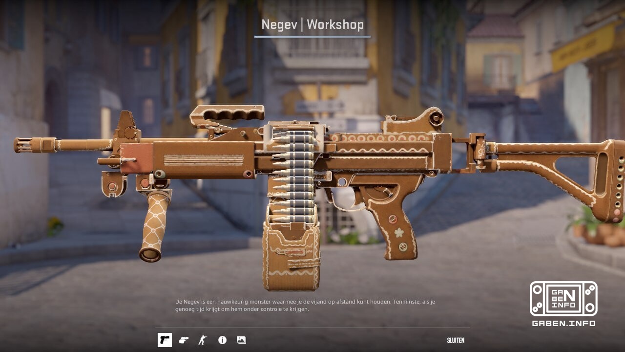 🍪 Negev “Gingerbread” - kulit dari Workshop 🔫CS2 Kulit yang tidak biasa untuk senjata yang tidak biasa - Negev.Kulitnya ...