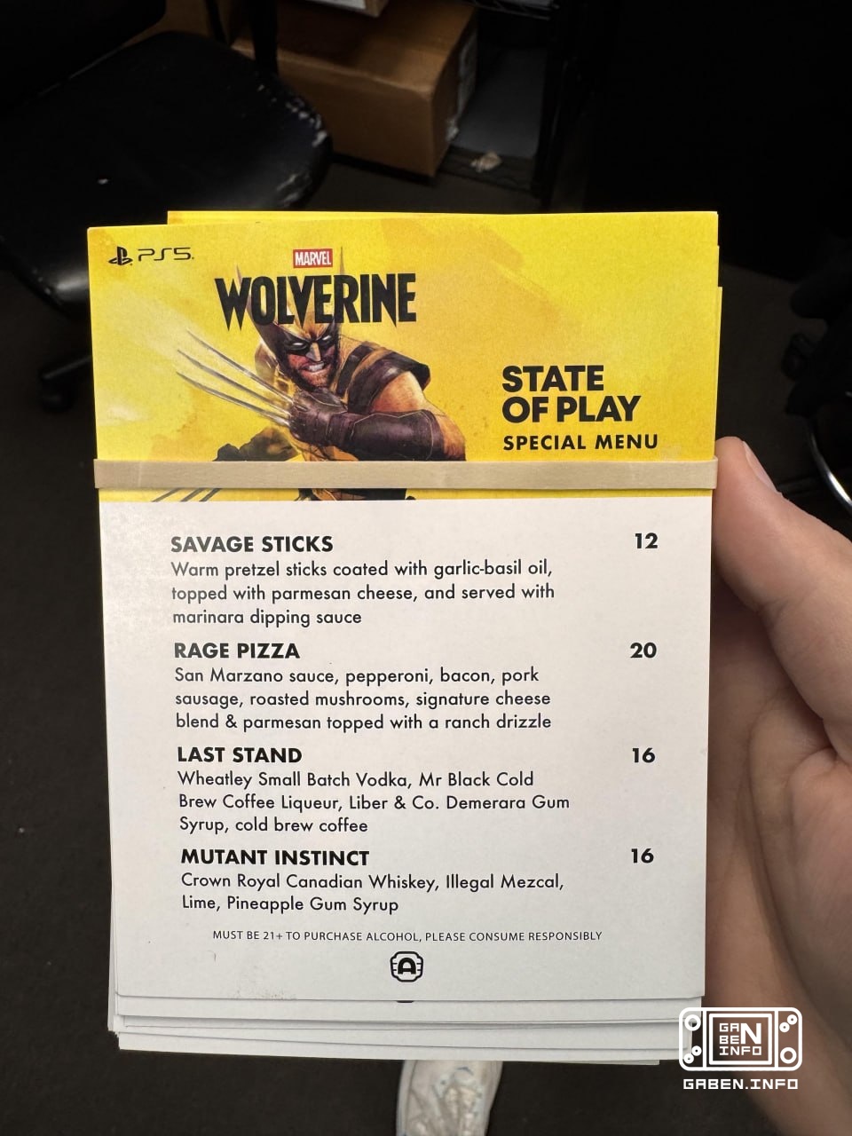 US movie theaters will serve Wolverine themed food and drinks at State of Play On the menu: • “Wild” breadsticks – pretz...