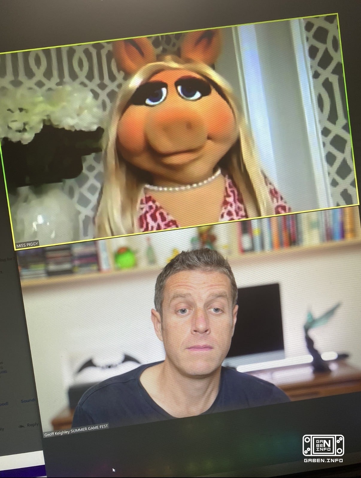 Geoff Keeley remembers how Miss Piggy cheated on Kermit on Zoom in 2020. Unstoppable machine for seducing women!