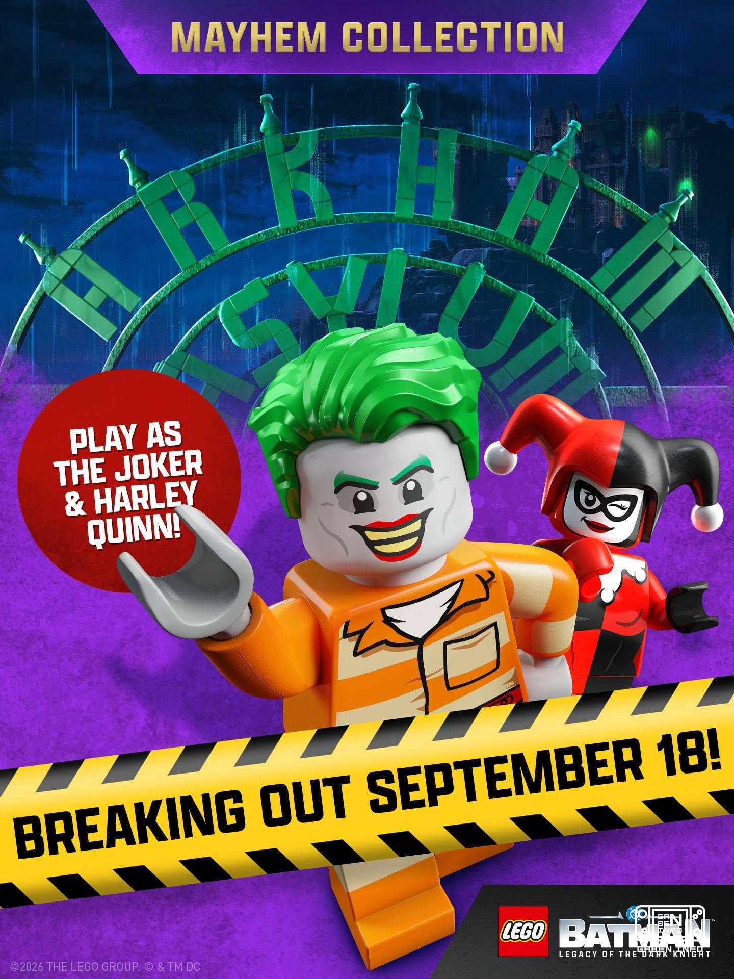 The first expansion for LEGO Batman: Legacy of the Dark Knight will also be released on September 18. In it, the Joker a...