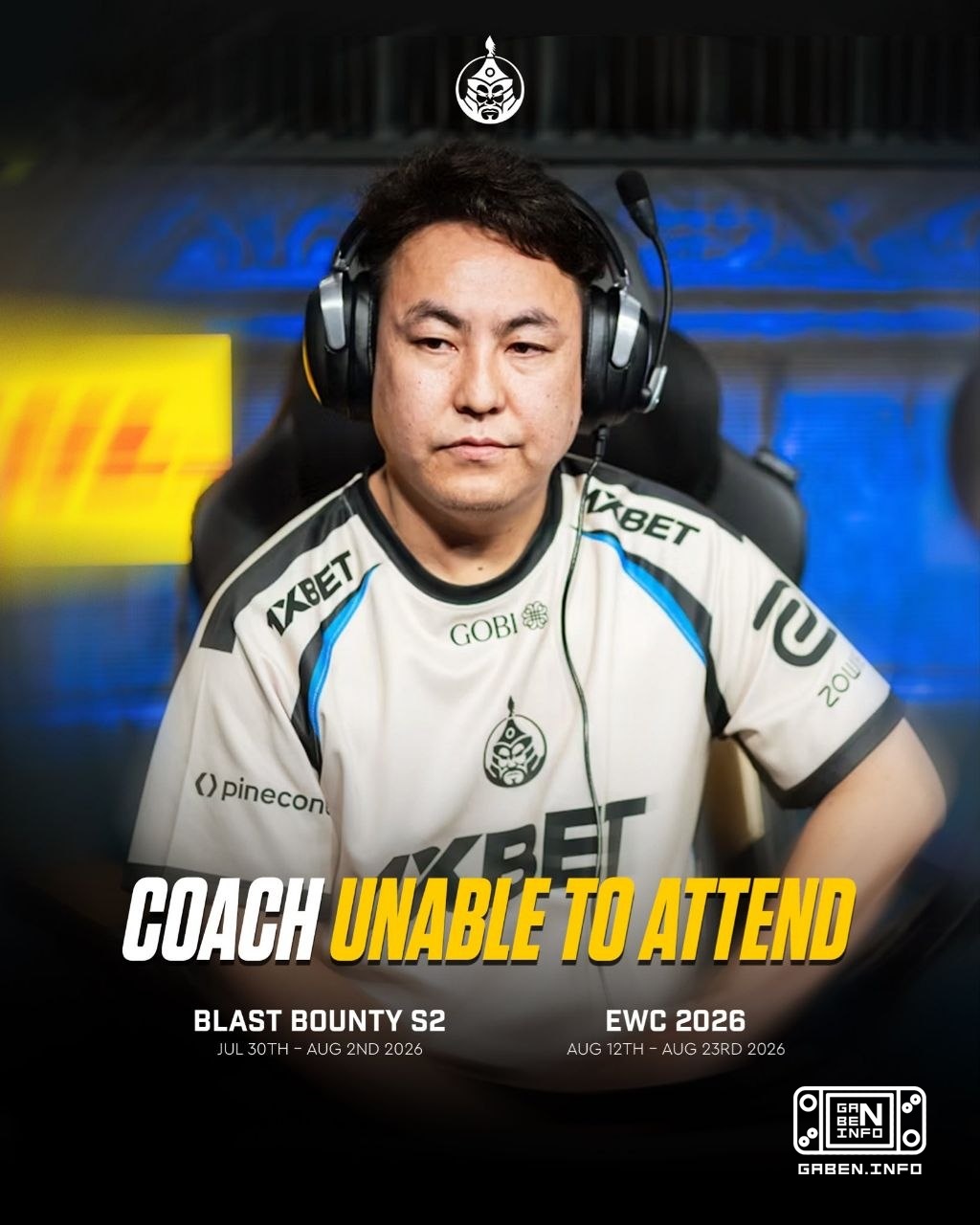 maaRaa no podrá asistir personalmente al escenario LAN de BLAST BOUNTY SEASON 2 y EWC 2026. ¿Crees que Zhab Zhabych acep...