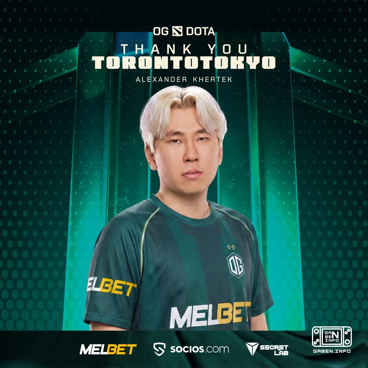 🇷🇺 TORONTOTOKYO покидает 🐃 OG — организация не стала продлевать аренду. Александр провёл в команде 2 месяца. ⚓️ Gabe New...