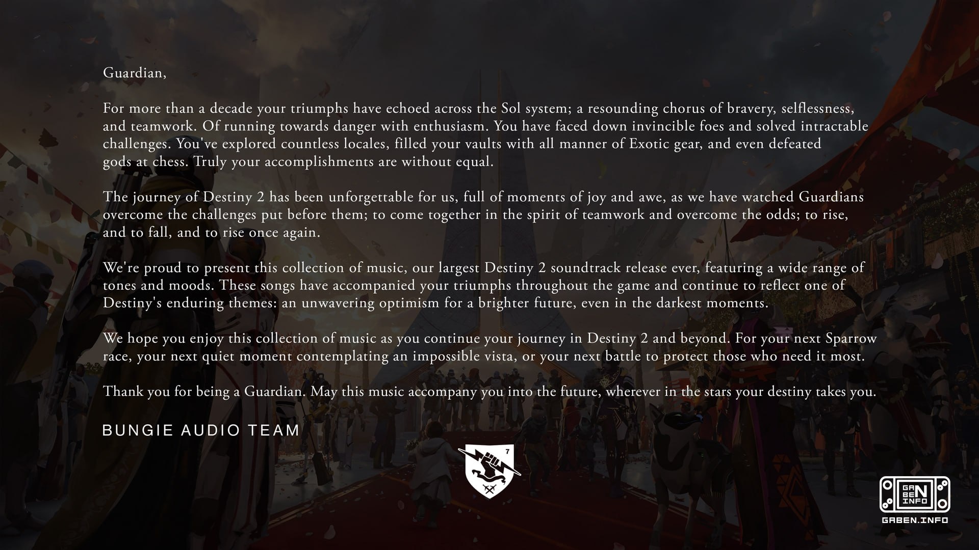 Bungie has published the final music album for Destiny 2. In it you will find music for every color and taste, including...