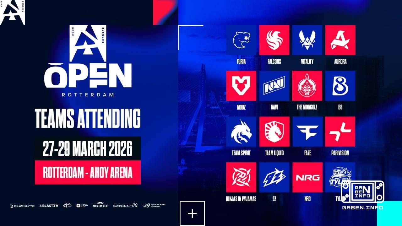 The full list of participants for BLAST Open Rotterdam 2026 has been announced!