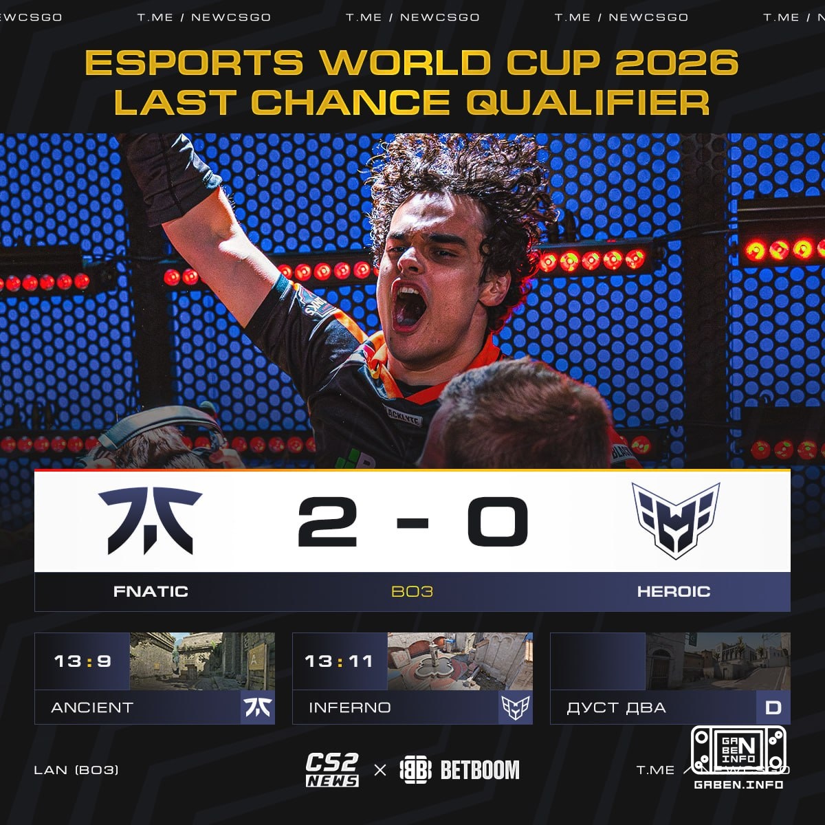 ❗️ jackasmo в СОЛО выводит FNATIC в матч за выход на 🇫🇷🇫🇷 EWC