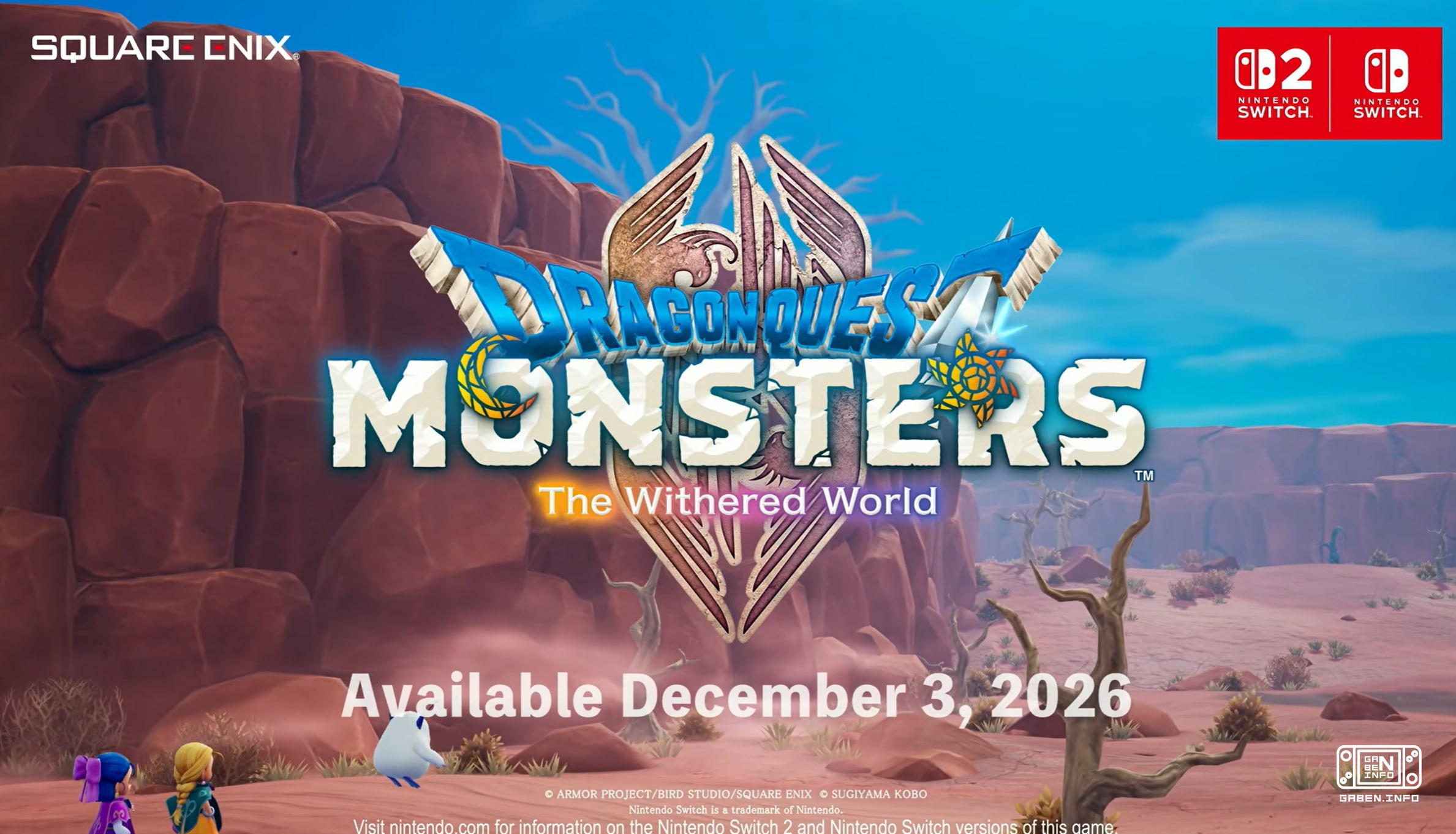 Se ha anunciado Dragon Quest, donde atrapas monstruos - DQ Monsters: The Withered World La demanda de Pokémon Company ll...