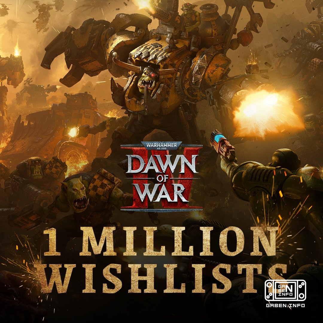 📈 Warhammer 40.000: Dawn of War IV hat die 1-Millionen-Wunschliste auf Steam überschritten.„Vielen Dank an alle Veterane...