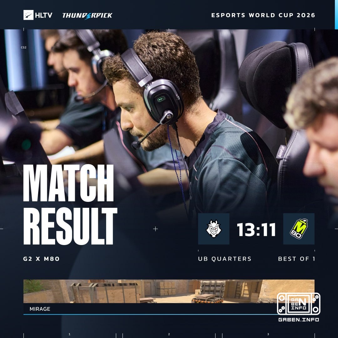 🇪 The G2 turned the final round and took their first victory.