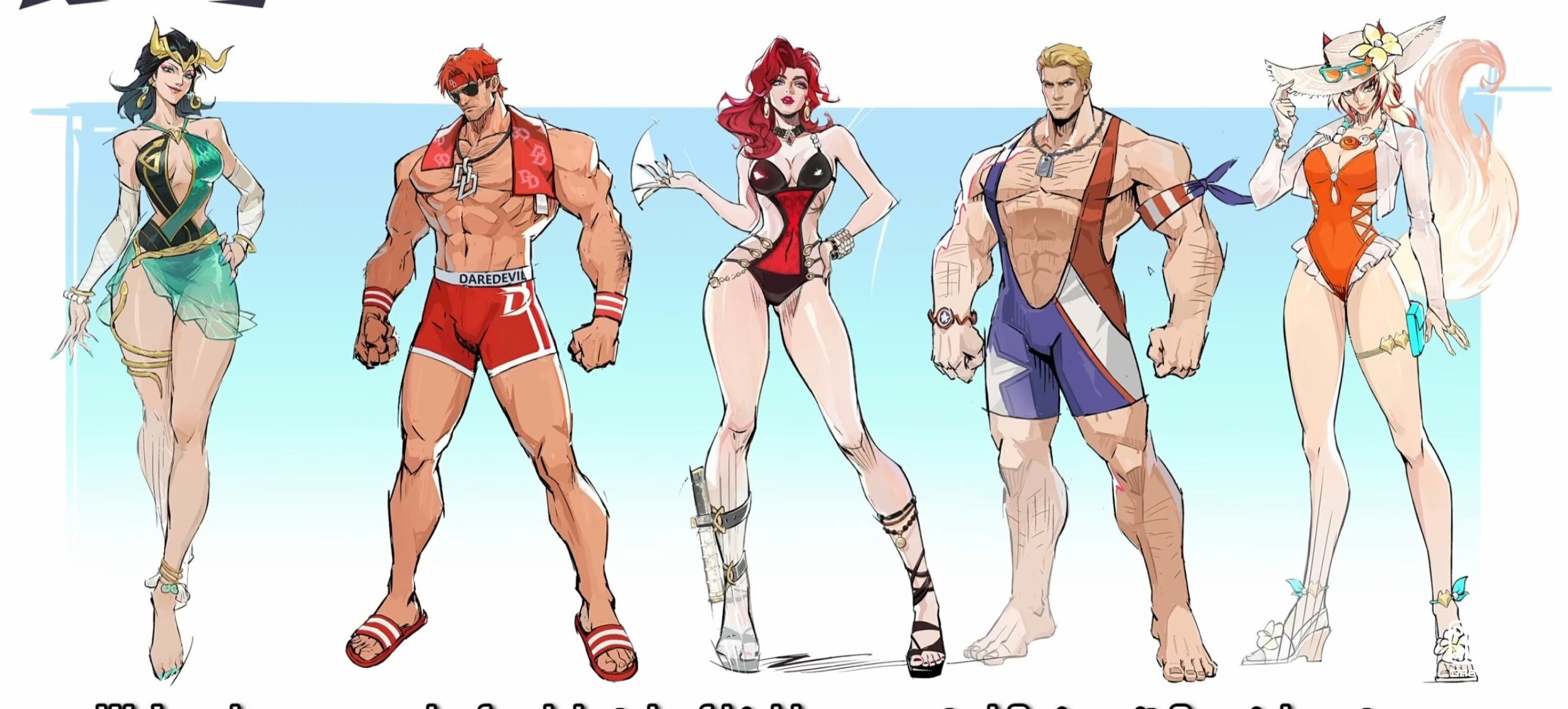 NetEase поделилась первым взглядом на новую волну летних скинов в плавках для Marvel Rivals Вот так и зарабатываются ден...
