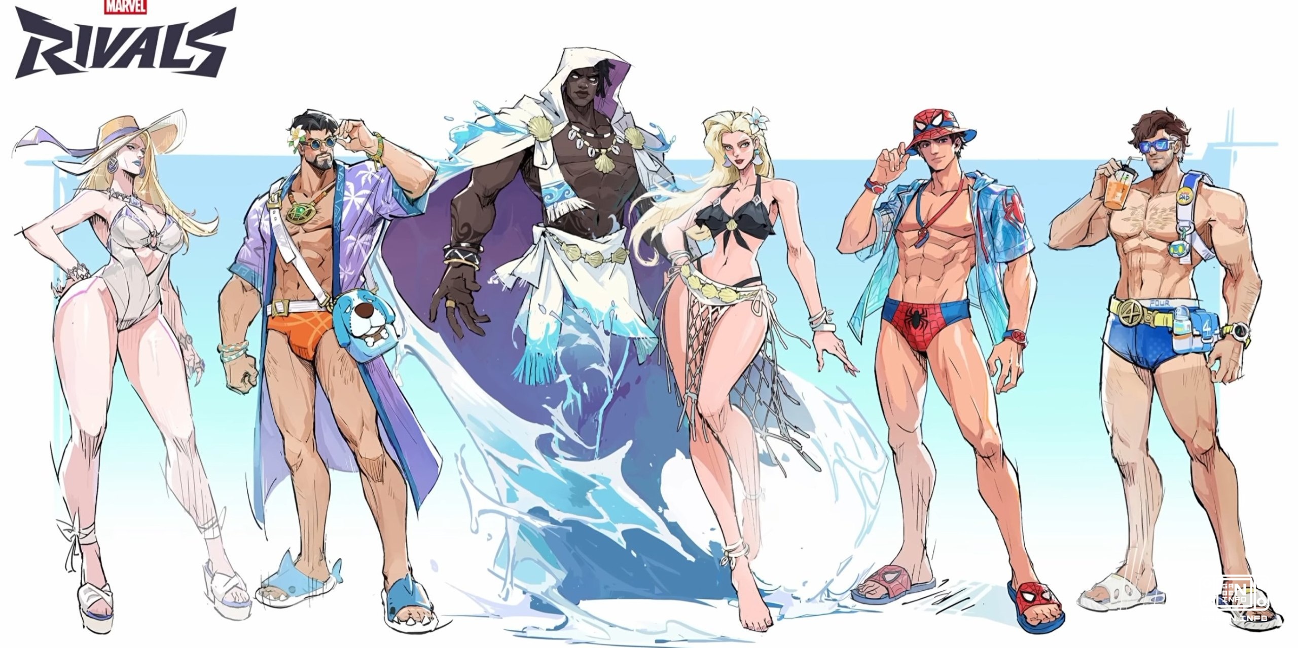 NetEase поделилась первым взглядом на новую волну летних скинов в плавках для Marvel Rivals Вот так и зарабатываются ден...