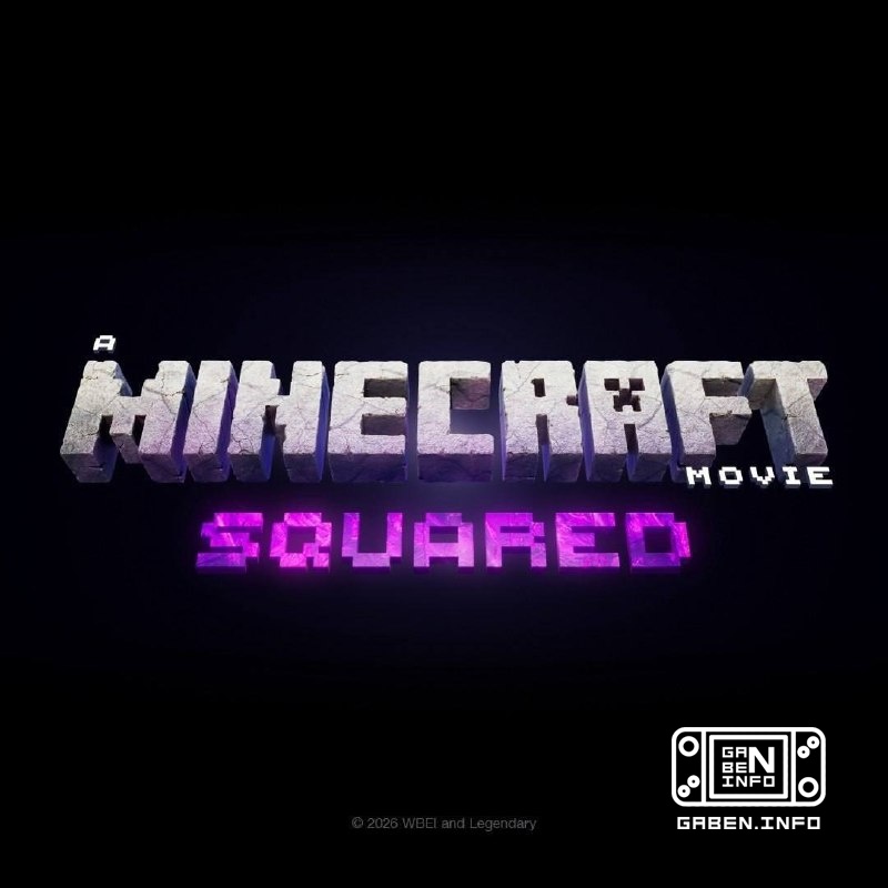The sequel to the Minecraft movie is officially called Minecraft Squared. Premiere July 23, 2027.