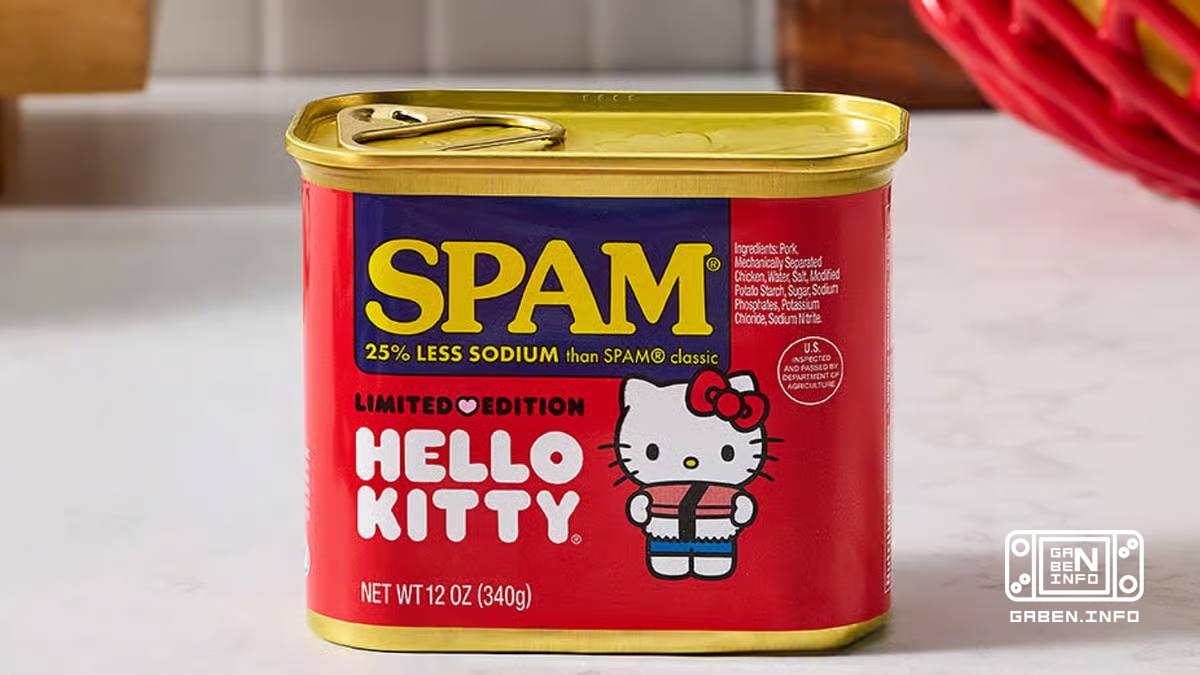 On to the important news: Hello Kitty spam Spam ham suddenly collabs with Hello Kitty.The limited edition jar will go on...