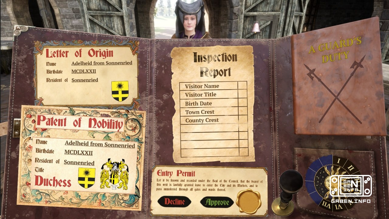 I came across Papers, Please in the Middle Ages - Gate Guard Simulator. Every day, a queue of pilgrims, merchants, peasa...