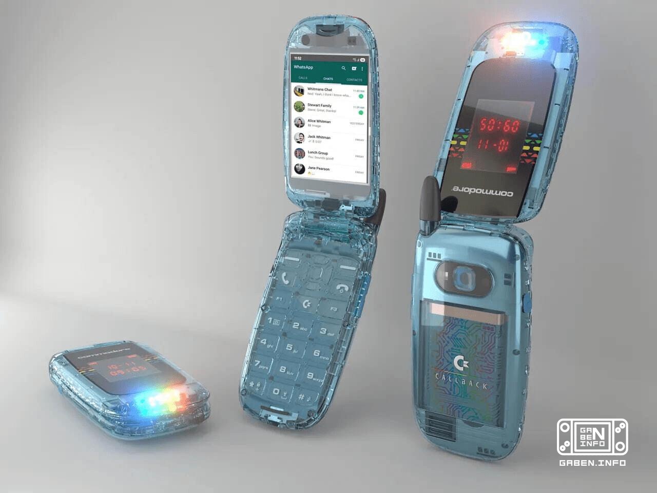 Commodore, one of the first computer manufacturers, introduced the Callback 8020, a flip phone starting at $499, colleag...