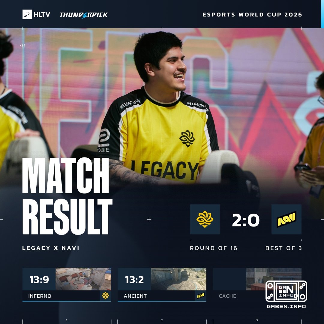 The Brazilians from Legacy destroy 🇪 NaVi on two cards and send them home.