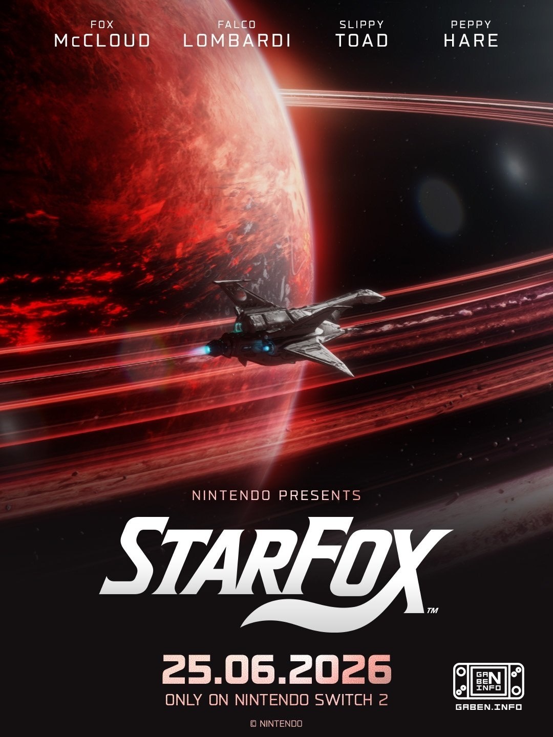 New Star Fox poster in cinematic style The same game will be released for the fourth time on June 25th!