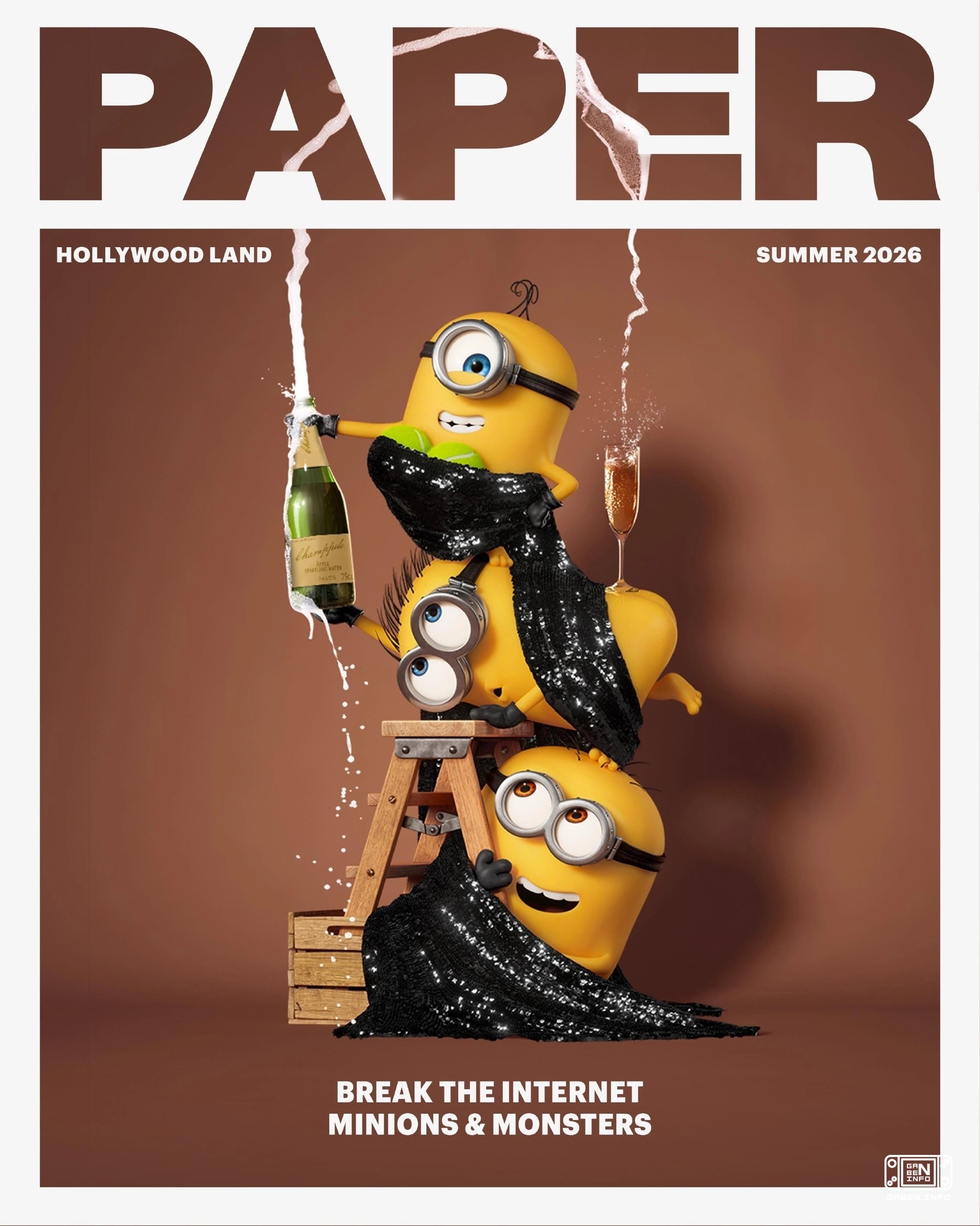 Миньоны на обложке журнала Paper.