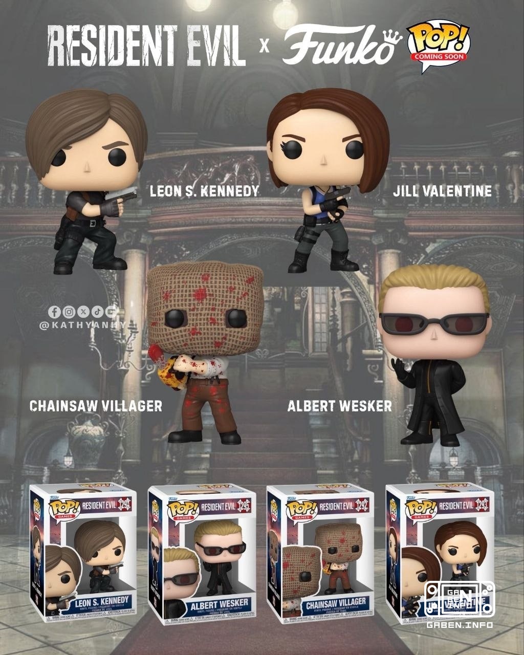 Представлены Funko Pop по Resident Evil. Предзаказы откроются 24 июня. 🛒 myPlayStation
