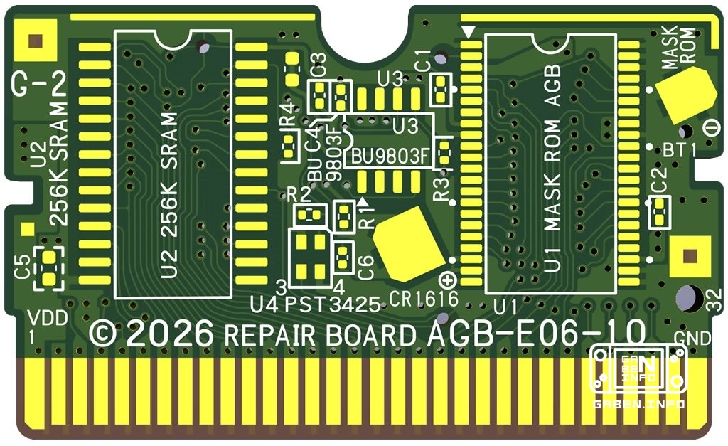 jrharbort hat die Leiterplatte für GB-Patronen AGB-E06-10 komplett neu gezeichnet (auch kompatibel mit E06-01) Jetzt kön...