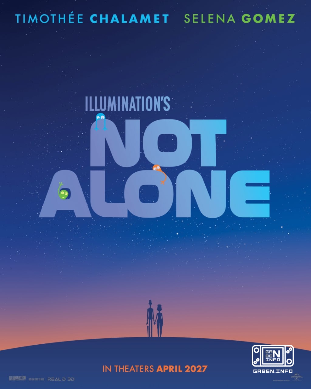 Illumination ogłosiło wypuszczenie kolejnego filmu animowanego „Not Alone” z Timothée Chalametem i Seleną Gomez w rolach...