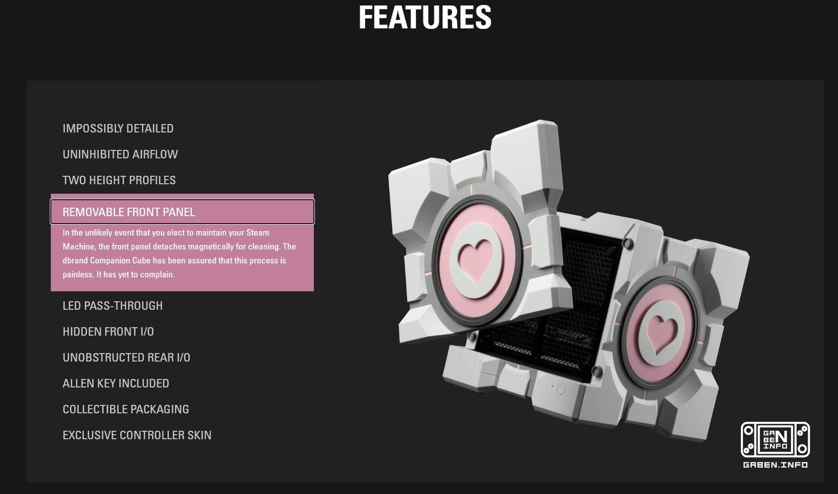 Steam Machine สามารถแต่งตัวเป็น Companion Cube ได้แล้ว บริษัท Dbrand จำหน่ายเคสขนาดใหญ่สำหรับคอมพิวเตอร์ สกินสำหรับเกมแพ...