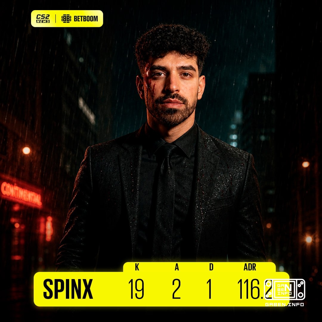 🤔 За первую половину Spinx смог набить только 19 K/D