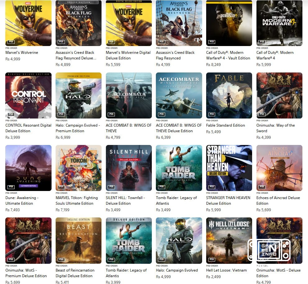 Стоимость других крупных предзаказов в индийском регионе PS Store по сравнению с двумя изданиями GTA VI, которые обойдут...