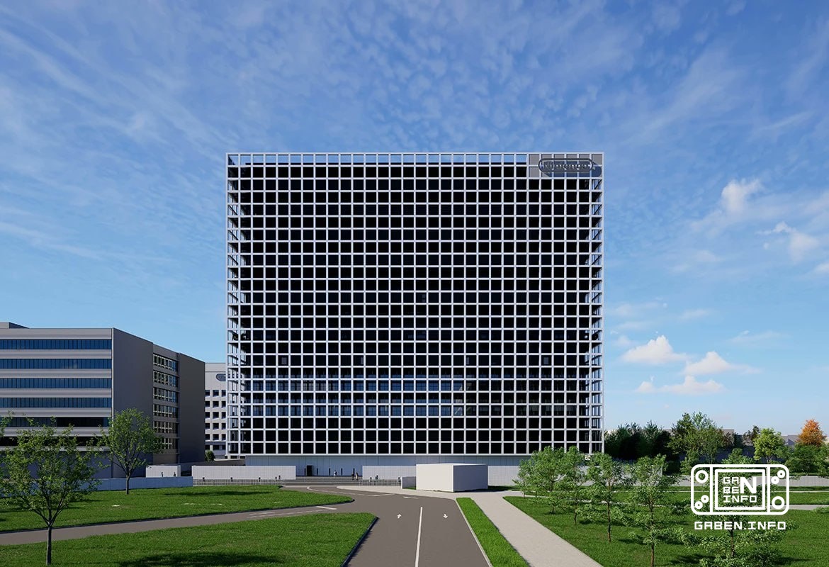 Il nuovo edificio Nintendo, dove verranno realizzati videogiochi e console. Dovrebbe essere completato entro marzo 2029 ...