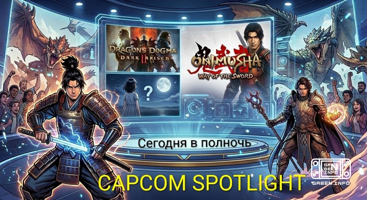 🎮 Capcom готовит летний сюрприз! Официально: японский игровой гигант проведёт презентацию Capcom Spotlight. Разработчики...